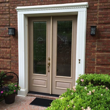 Door and sidelight transformed to double door