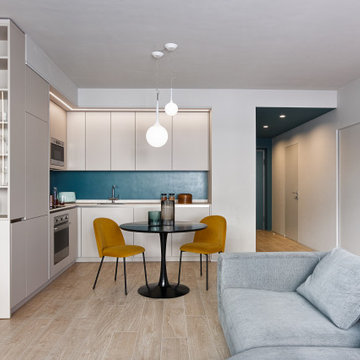 Appartamento flessibile con parete mobile e terrazzo abitabile – Milano Magenta