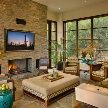 Rustic Brentwood Hillside Modern