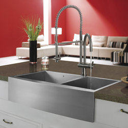 Vigo Pull Down Spray Kitchen Faucet in Stainless Steel - Products
