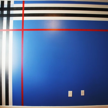 Burberry Pattern Accent Wall
