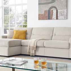 Natuzzi Editions Garbo C010 Sectional Sofa Sleeper - Sleeper Sofas