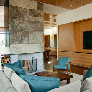 Modern home cinema in Portland Maine.