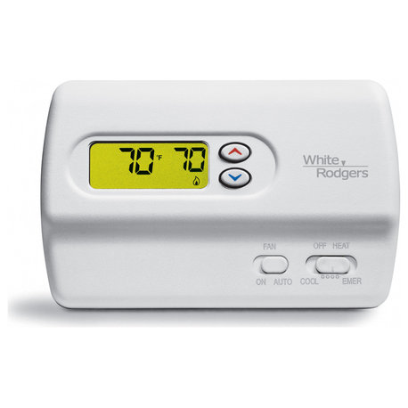 White-Rodgers 1F89-211 Digital Non-Programmable Thermostat