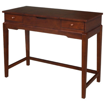 International Concepts Solid Wood Vanity Table in Espresso