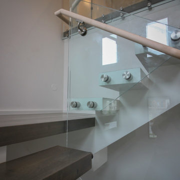Project #80 | Mono-Beam Staircase with Glass Panels