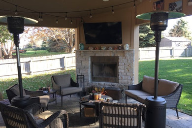 Example of a mountain style patio design in Other