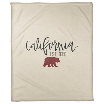 California Established 50x60 Coral Fleece Blanket