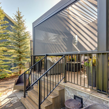 Adjustable StruXure Pergola With Phantom Screens With Heater and Pot Lights