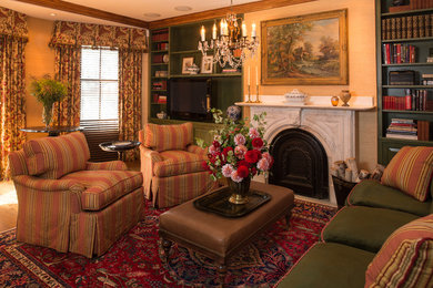 Living room - traditional living room idea in Boston