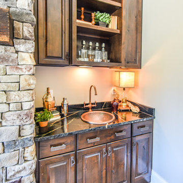 Knotty Alder & White Kitchen