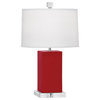 Robert Abbey Harvey AL Harvey 19" Column Table Lamp - Ruby Red