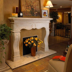 Showroom Stone Fireplace Surrounds - Indoor Fireplaces