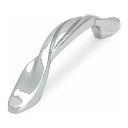 Cosmas - Cosmas 9009CH Polished Chrome Twist Cabinet Pull - Cabinet And Drawer Handle Pulls