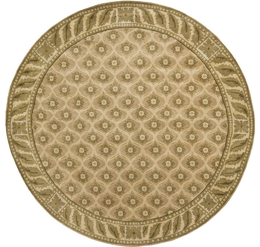 Chandra Aadi Aad1412 Rug, Green/Tan/Gold/Beige/Light Brown, 7'8