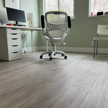 Reflooring at Weston. Vinyl installation