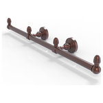Allied Brass - Waverly Place 3 Arm Guest Towel Holder, Antique Copper - This elegant wall mount towel holder adds style and convenience to any bathroom decor. The towel holder features three sections to keep a set of hand towels easily accessible around the bathroom. Ideally sized for hand towels and washcloths, the towel holder attaches securely to any wall and complements any bathroom decor ranging from modern to traditional, and all styles in between. Made from high quality solid brass materials and provided with a lifetime designer finish, this beautiful towel holder is extremely attractive yet highly functional. The guest towel holder comes with the 22.5 inch bar, two wall brackets with finials, two matching end finials, plus the hardware necessary to install the holder.