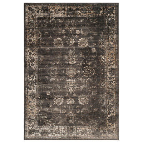 Safavieh Vintage Vtg117-330 Damask Rug, Soft Anthracite, 8'0" X 10'0"
