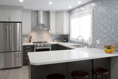 Inspiration for a contemporary kitchen remodel in Ottawa