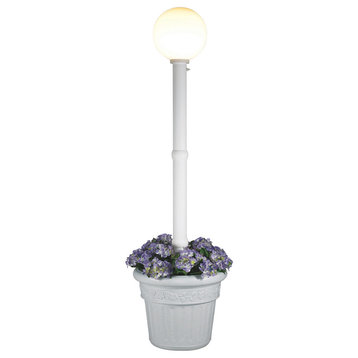 Milano Lantern Planter, White