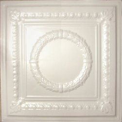 2407 Tin Ceiling Tile - White - Classic Romanesque - Ceiling Tile