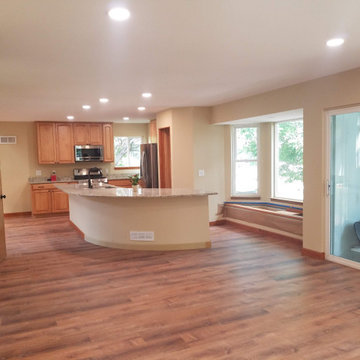 Kitchen island from the famliy room