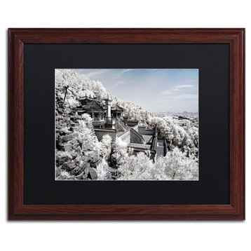 Philippe Hugonnard 'Serenity II' Art, Wood Frame, Black Matte, 20"x16"