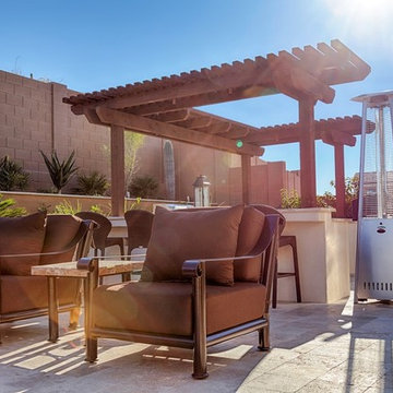 Jacuzzi, Pool, and Grill Backyard