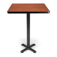 30 Inch Wide Dining Room Tables | Houzz - OFM Inc - X-Pedestal Square Cafe Table, Cherry, 30