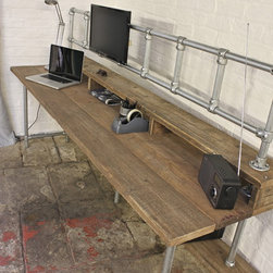 Douglas Reclaimed Scaffolding Board Industrial Style Storage Desk - Desks & Writing Bureaus