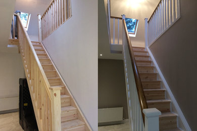 Staircase - contemporary staircase idea in Ottawa