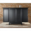 Crosley Furniture Newport Expandable Bar Cabinet in Black