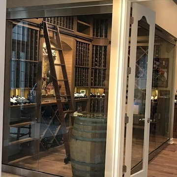 Glass Enclosed Walk-In Wine Room