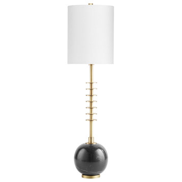 Sheridan 1 Light Table Lamp, Gold/Black