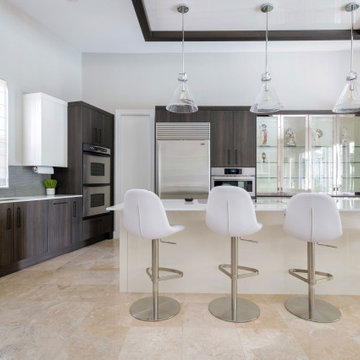 Textured Melamine and High Gloss Lacquer