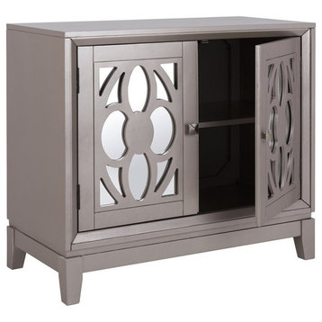 Safavieh Shannon Mirrored Accent Chest in Champagne