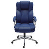 CorLiving LOF-428-O Executive Office Chair, Cobalt Blue Leatherette