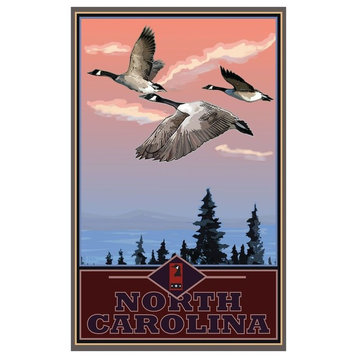 Joanne Kollman Canadian Geese Flying North Carolina Art Print, 24"x36"