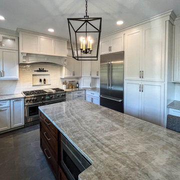 Custom White and Wood Contemporary Kitchen