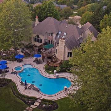 Custom Pool with Mosaic Tiles