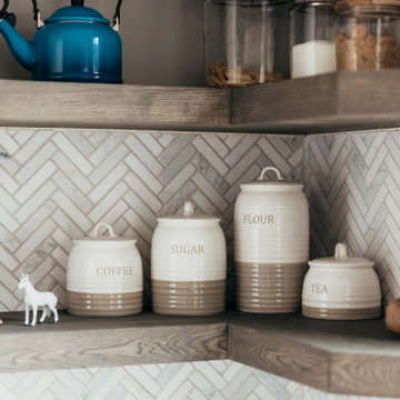 Growing family needs a functional, beautiful kitchen for everyday life.
