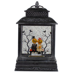 10.5 LED Water Lantern Snow Globe with 3 Cardinals