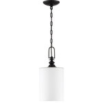 Craftmade Lighting - Craftmade Lighting 49891-ESP Dardyn - One Light Mini Pendant - The Dardyn series combines straight line design wiDardyn One Light Min Espresso White Frost *UL Approved: YES Energy Star Qualified: n/a ADA Certified: n/a  *Number of Lights: Lamp: 1-*Wattage:60w A19 Medium Base bulb(s) *Bulb Included:No *Bulb Type:A19 Medium Base *Finish Type:Espresso