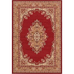 Unique Loom - Unique Loom Burgundy Washington Reza 6'x9' Area Rug - The gorgeous colors and classic medallion motifs of the Reza Collection will make a rug from this collection the centerpiece of any home. The vintage look of this rug recalls ancient Persian designs and the distinction of those storied styles. Give your home a distinguished look with this Reza Collection rug.