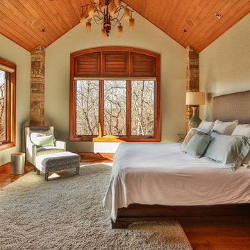 Rustic lakeside estate