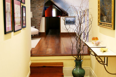 Example of a mid-sized eclectic home design design in New Orleans