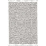 KAS - KAS Willow 1102 Ivory Gray Honeycomb Area Rug, 3'3"x4'11" - Combined with comfort, style, and design these rugs are out of this world trendy! Willow is 100% polyester machine woven with a decorative cut loop pile and of course, fringe! These rugs will be a statement piece in your home for years. Exclusively made in Turkey.