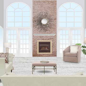 Great Room 3D Rendering 1