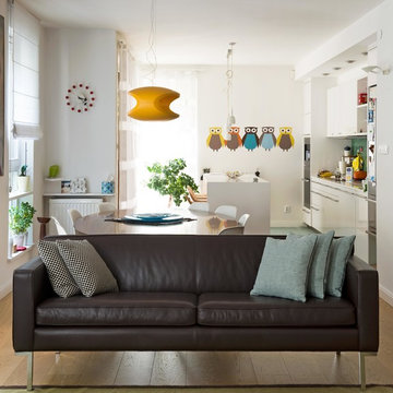 Combined apartments open plan
