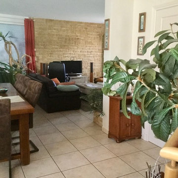 Rénovation d'une grande salle de séjour façon Hacienda